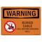 Signmission OSHA WARNING, Buried Cable Call Before Digging No. 811, 10" X 7" Rigid Plastic, OS-WS-P-710-L-12506 OS-WS-P-710-L-12506 - alternate 1